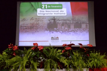 Foto - COMEMORAÇÃO AO DIA NACIONAL DO IMIGRANTE ITALIANO.