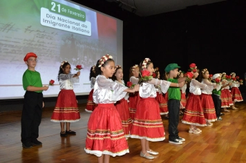 Foto - COMEMORAÇÃO AO DIA NACIONAL DO IMIGRANTE ITALIANO.