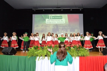 Foto - COMEMORAÇÃO AO DIA NACIONAL DO IMIGRANTE ITALIANO.