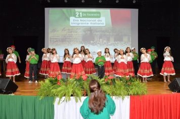 Foto - COMEMORAÇÃO AO DIA NACIONAL DO IMIGRANTE ITALIANO.
