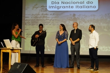Foto - COMEMORAÇÃO AO DIA NACIONAL DO IMIGRANTE ITALIANO.
