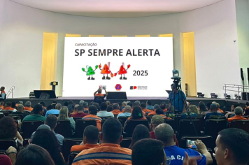 REPRESENTANTES DA PREFEITURA DE PEDRINHAS PAULISTA PARTICIPAM DA CAPACITAÇÃO “SP SEMPRE ALERTA”