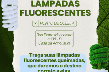 DESCARTE CORRETO DE LÂMPADAS FLUORESCENTES.