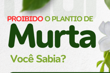 CAMPANHA DE ERRADICAÇÃO E PROIBIÇÃO DO PLANTIO DE MURTAS.