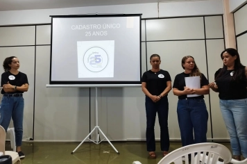 CADASTRO ÚNICO COMPLETA 25ANOS E PEDRINHAS PAULISTA PROMOVE PALESTRAS E REFORÇA A IMPORTÂNCIA.