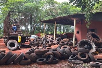 PEDRINHAS PAULISTA REALIZA SEGUNDA CAMPANHA DE COLETA DE PNEUS.