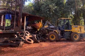 PEDRINHAS PAULISTA REALIZA CAMPANHA DE COLETA DE PNEUS.