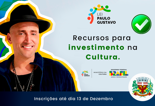 EDITAL ABERTO- LEI PAULO GUSTAVO.