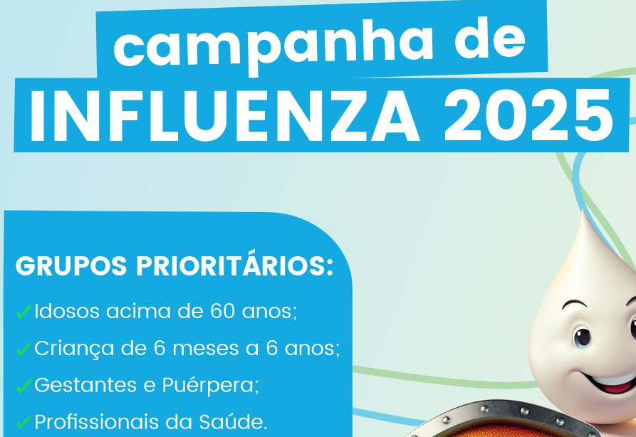 ATENÇÃO: CAMPANHA DE VACINAÇÃO CONTRA A INFLUENZA.