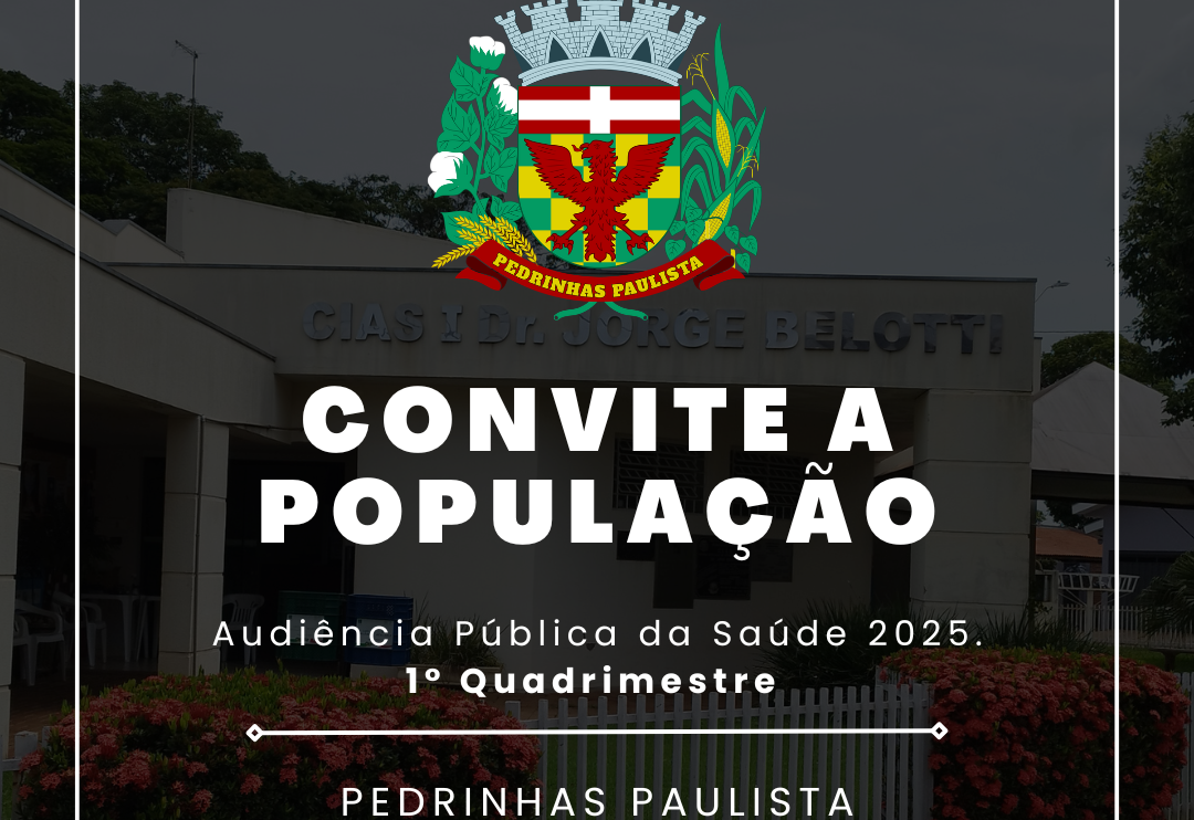 CONVITE A POPULAÇÃO.