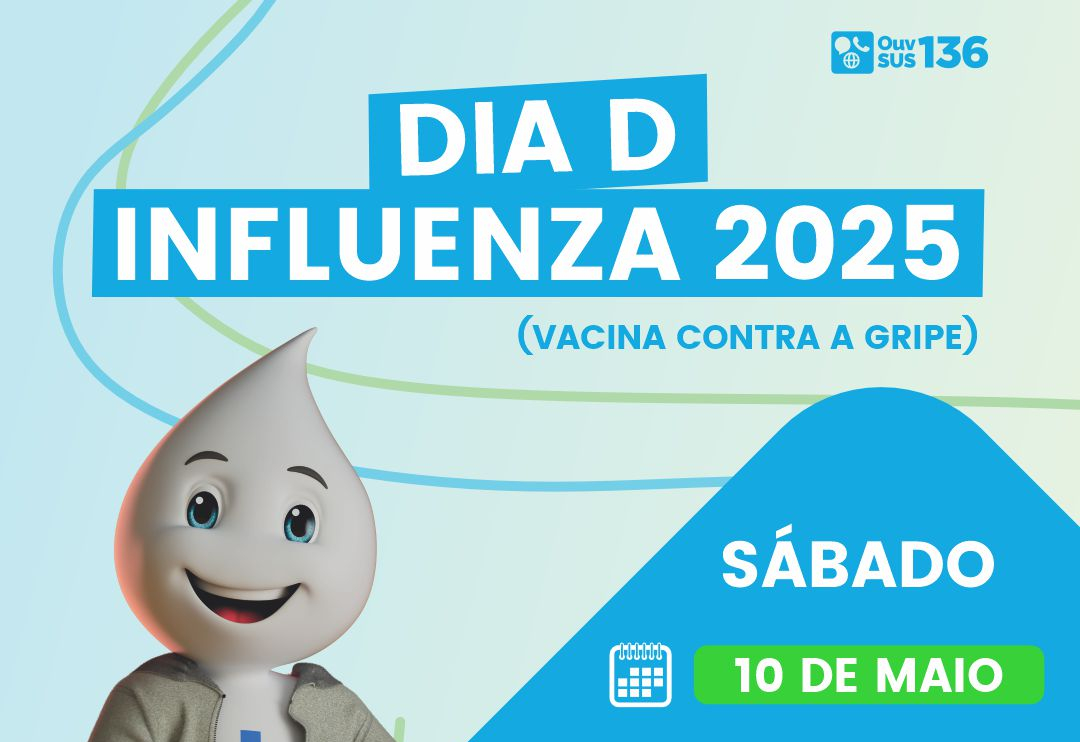 SECRETARIA MUNICIPAL DE SAÚDE PROMOVE “DIA D” DE VACINAÇÃO CONTRA A INFLUENZA.