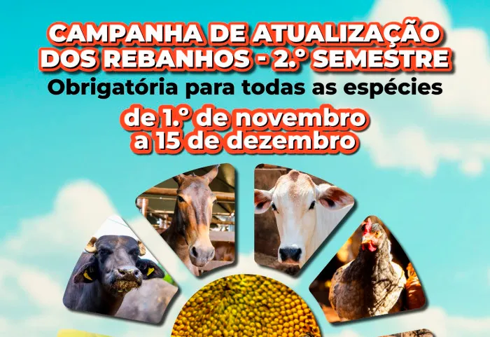 CAMPANHA DE ATUALIZAÇÃO DOS REBANHOS – 2º SEMESTRE.
