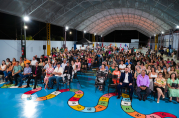 Foto - PREFEITURA INAUGURA REFORMA E ADEQUAÇÃO DA ECOLA CLOVIS MANFIO.