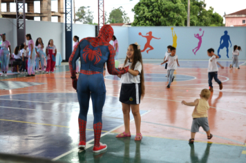 Foto - PREFEITURA INAUGURA REFORMA E ADEQUAÇÃO DA ECOLA CLOVIS MANFIO.