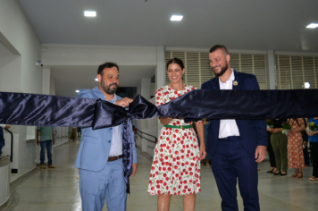 Foto - PREFEITURA INAUGURA REFORMA E ADEQUAÇÃO DA ECOLA CLOVIS MANFIO.