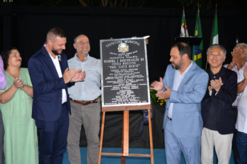 Foto - PREFEITURA INAUGURA REFORMA E ADEQUAÇÃO DA ECOLA CLOVIS MANFIO.