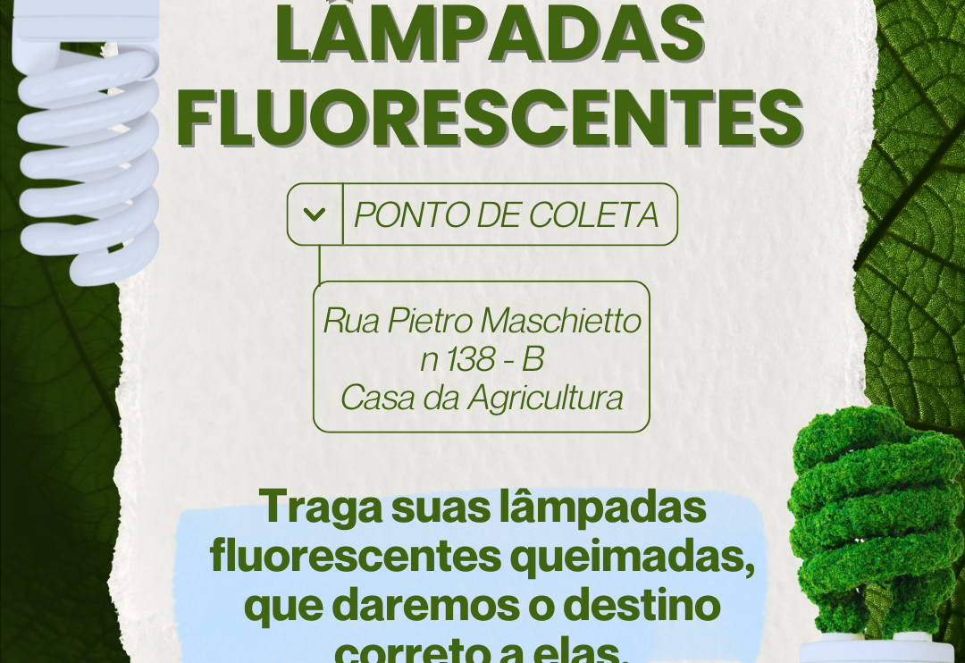 DESCARTE CORRETO DE LÂMPADAS FLUORESCENTES.