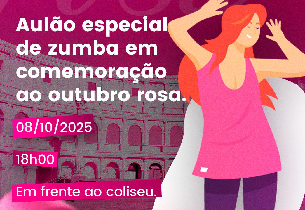 AULÃO DE ZUMBA ESPECIAL OUTUBRO ROSA.
